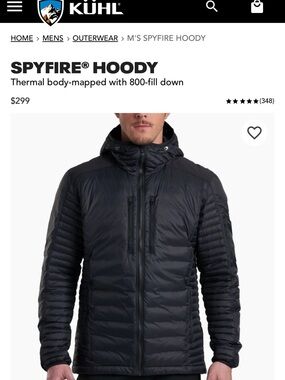 Kuhl Spyfire Hoody Insulated Puffer Jacket